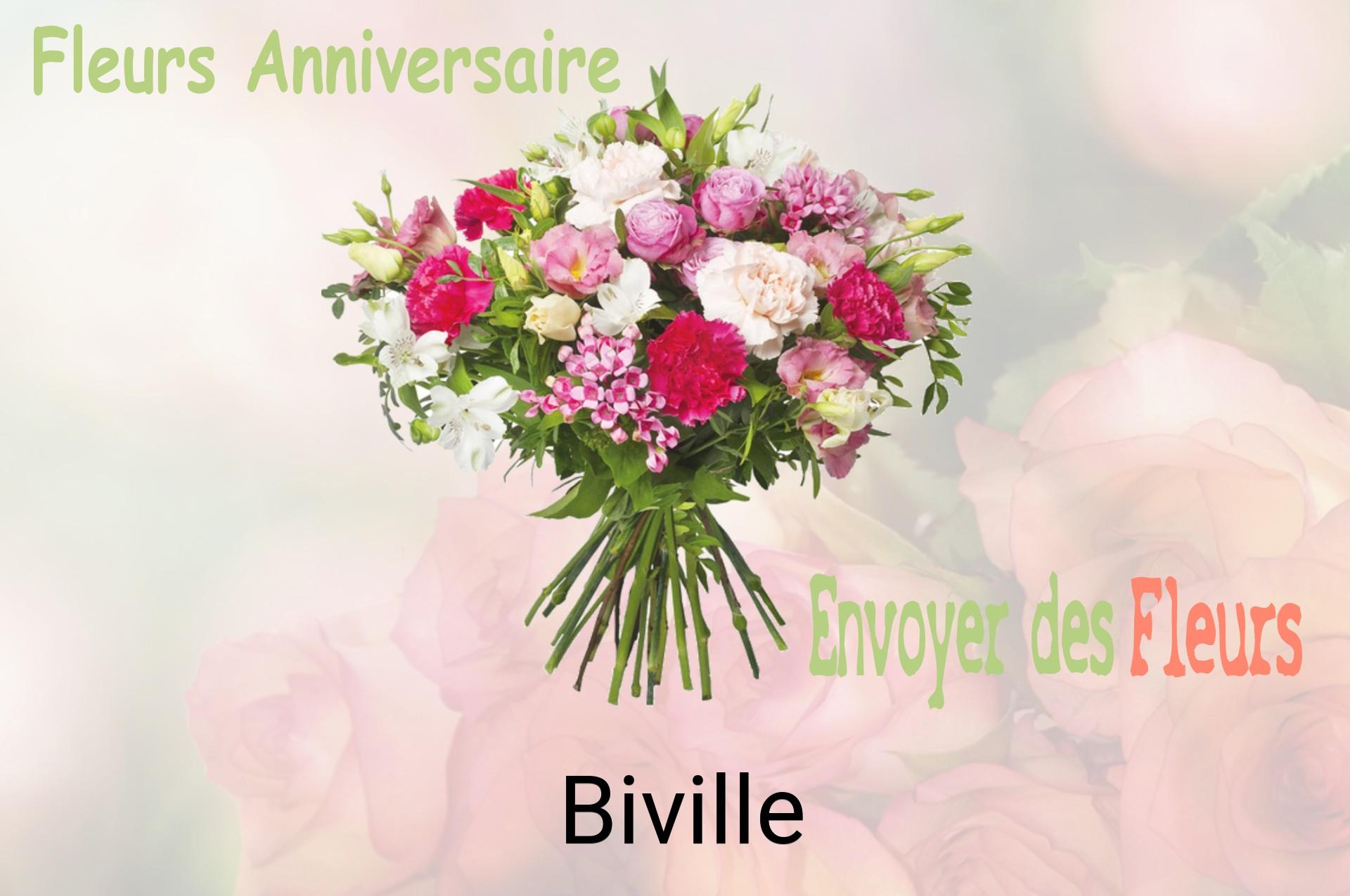 Bouquet de fleurs d’anniversaire livré à Biville