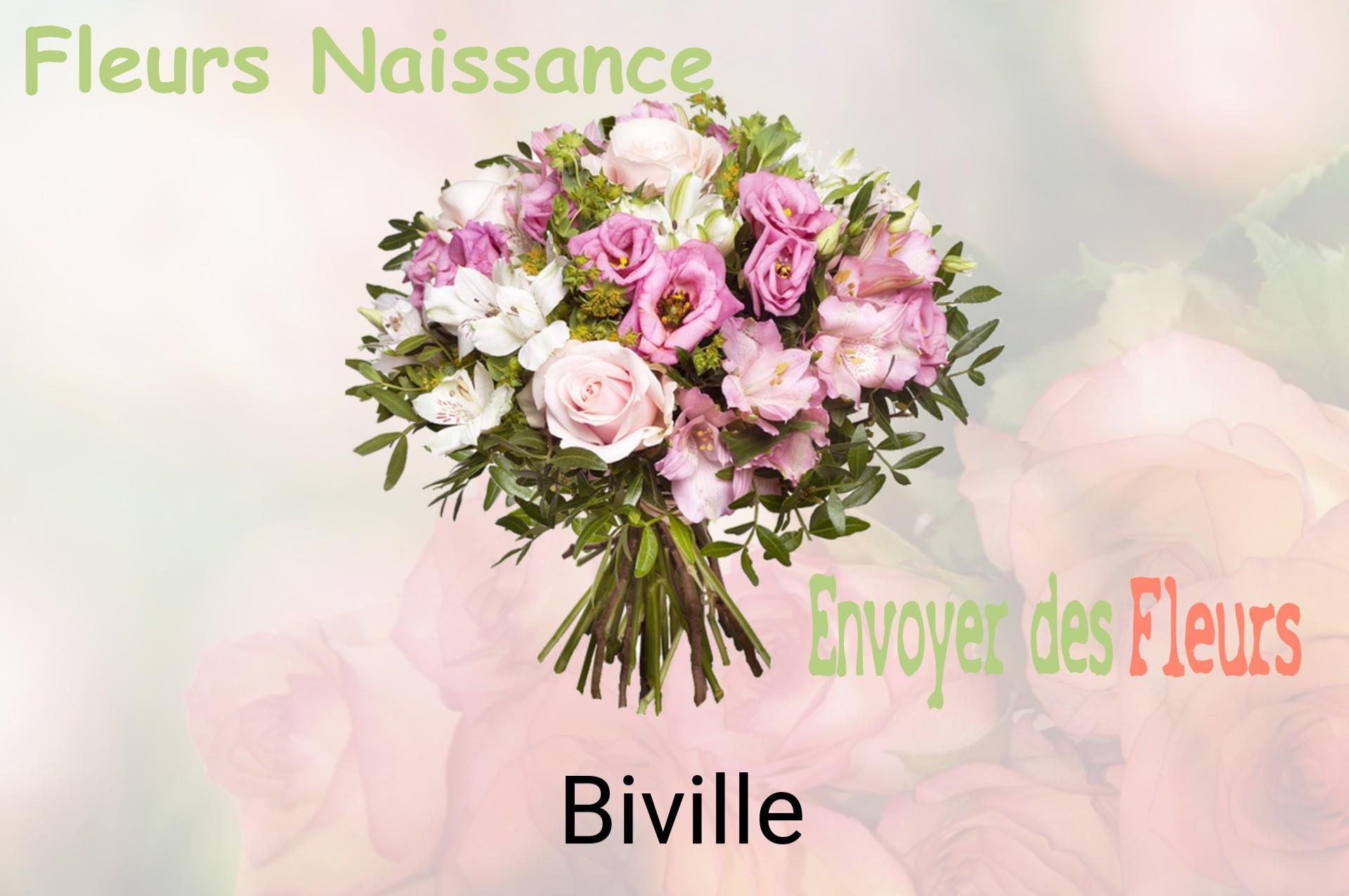 Bouquet de fleurs de naissance livré à Biville